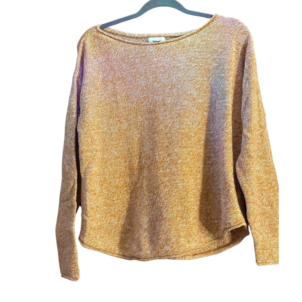 Old Navy Knit Boatneck Sweater Mustard Yellow Size Large